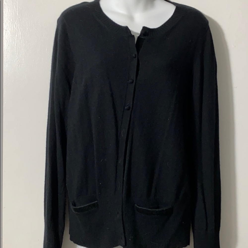 Old navy, black buttoned up sweater